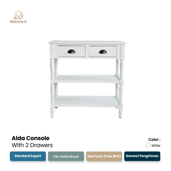 Alda Console with 2 Drawers