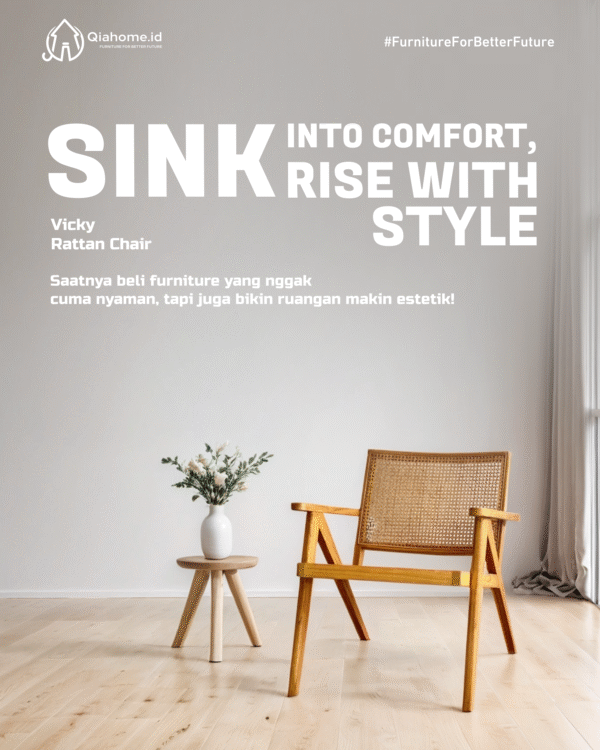 Vicky Rattan Chair - Image 3