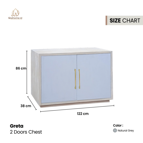 Greta 2 Doors Chest - Image 2