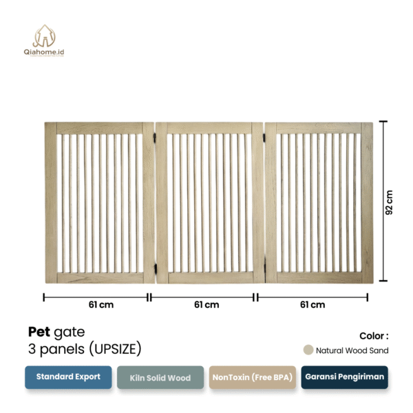 Pet Gate 3 Panels - Image 2