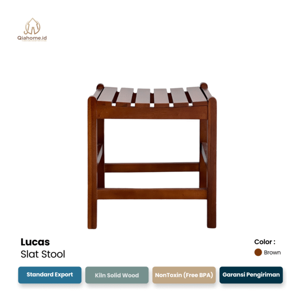 Lucas Slat Stool