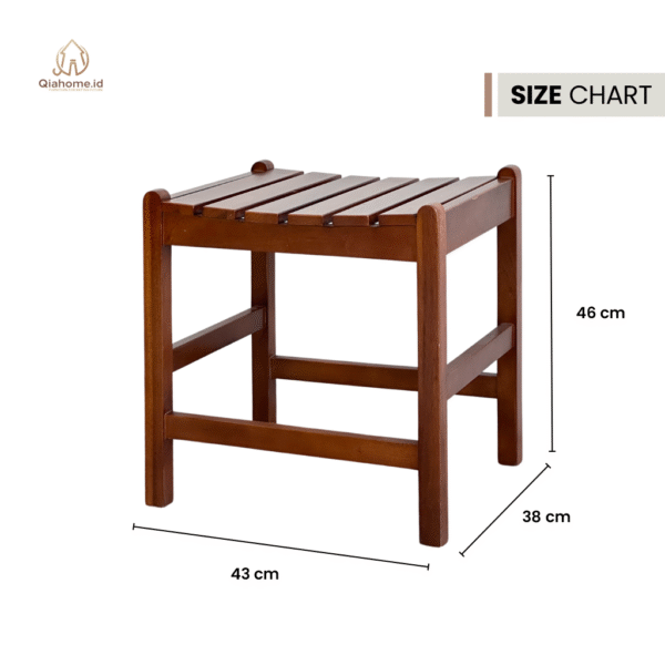 Lucas Slat Stool - Image 3