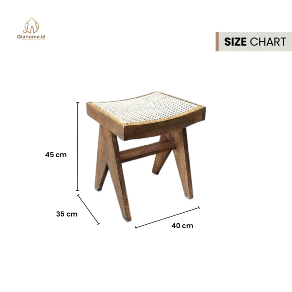 Vicky Rattan Stool - Image 2