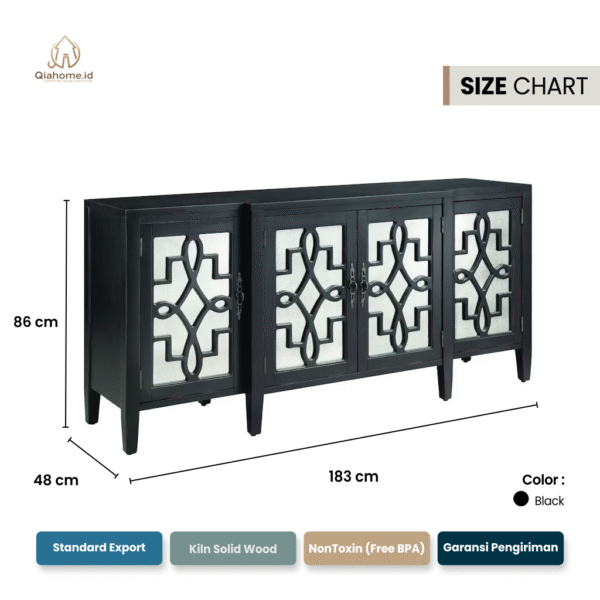 Luxe Linen Cradenza Cabinet - Image 2