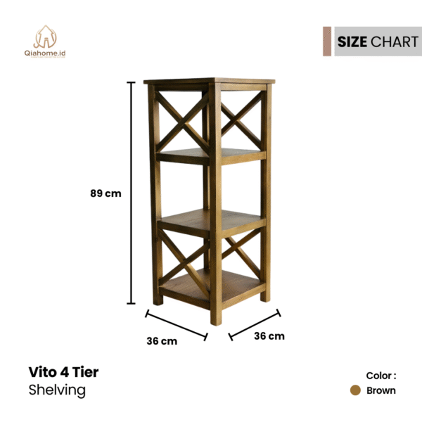Vito 4 Tier Shelving - Image 2