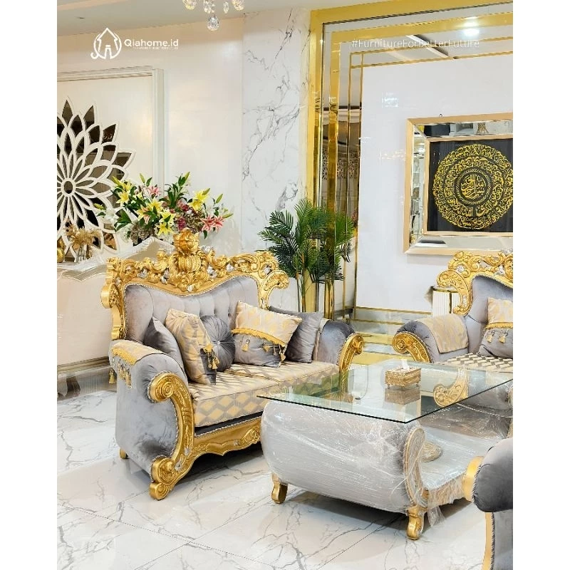 Debonaire Luxury 1 Set Sofa with Table - Image 6