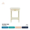 Ulir Side Table 1 Drawers - White with Drawer