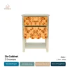 Zio Cabinet 2 Drawers - Burl White